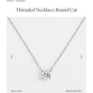 Melanie Casey Diamond & 14k White Gold Threaded Necklace